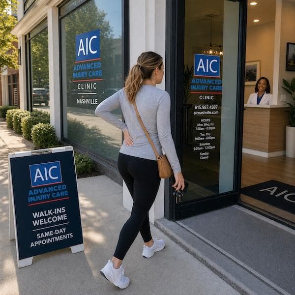 Walk-ins welcome at Advanced Injury Care Clinic Nashville